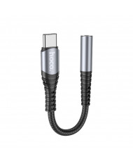 Αντάπτορας Hoco LS33 USB-C σε 3.5 mm Θηλυκό Μεταλικό Γκρί
