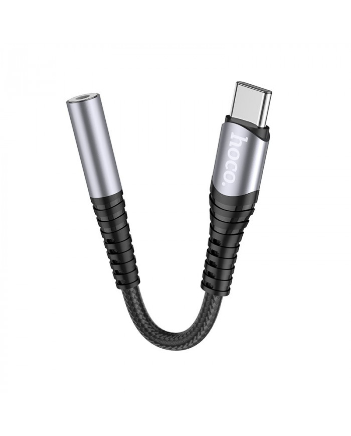 Αντάπτορας Hoco LS33 USB-C σε 3.5 mm Θηλυκό Μεταλικό Γκρί