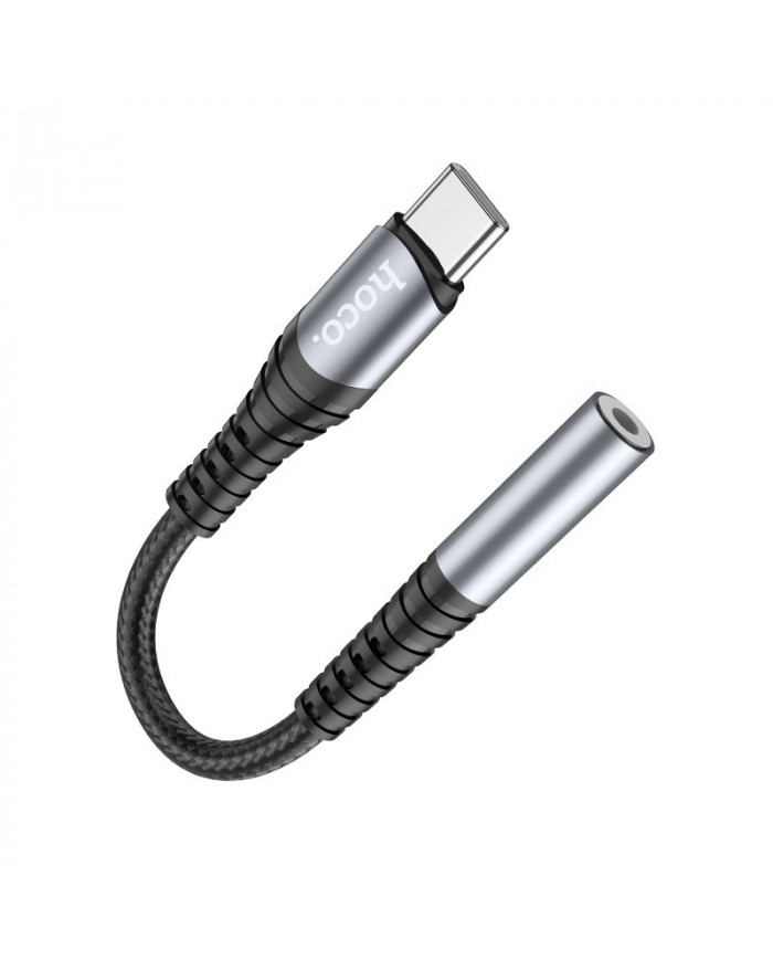 Αντάπτορας Hoco LS33 USB-C σε 3.5 mm Θηλυκό Μεταλικό Γκρί