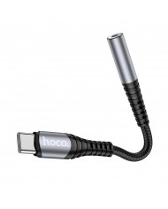 Αντάπτορας Hoco LS33 USB-C σε 3.5 mm Θηλυκό Μεταλικό Γκρί