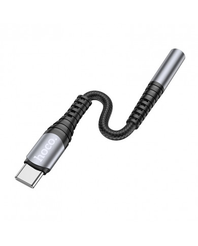 Αντάπτορας Hoco LS33 USB-C σε 3.5 mm Θηλυκό Μεταλικό Γκρί