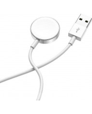Επιτραπέζια Βάση Ασύρματης Φόρτισης Hoco CW16 5V/0.35A για iWatch 4/3/2/1 Λευκό