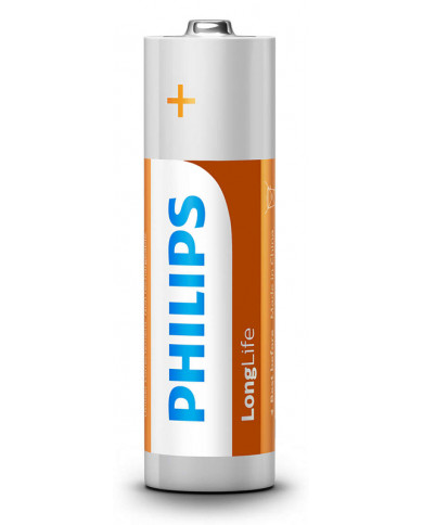PHILIPS LongLife Zinc chloride μπαταρίες R6L4B/10 AA R6 Mignon, 4τμχ