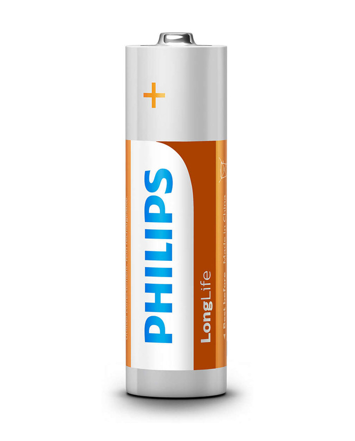 PHILIPS LongLife Zinc chloride μπαταρίες R6L4B/10 AA R6 Mignon, 4τμχ