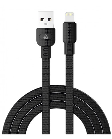POWERTECH καλώδιο USB σε Lightning armor PTR-0099, 15W 3A, 1m, μαύρο POWERTECH καλώδιο USB σε Lightning armor PTR-0099, 15W 3A, 1m, μαύρο