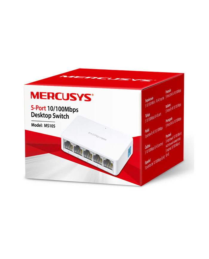 MERCUSYS Desktop Switch  5x 10/100 Mbps, Ver. 2