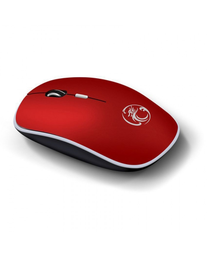 Ασύρματο Ποντίκι iMICE G-1600 1600cpi με 4 Κουμπιά και Αθόρυβη Λειτουργία Κόκκινο
