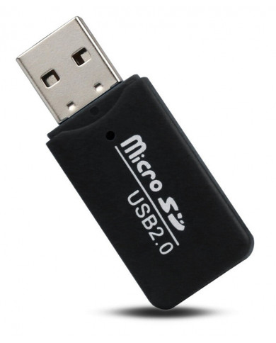 POWERTECH mini card reader , Micro SD card, μαύρος POWERTECH mini card reader , Micro SD card, μαύρος