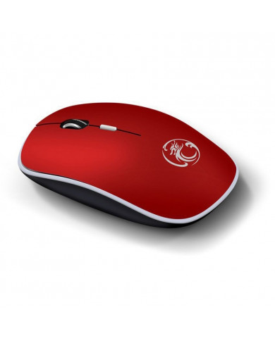 Ασύρματο Ποντίκι iMICE G-1600 1600cpi με 4 Κουμπιά και Αθόρυβη Λειτουργία Κόκκινο
