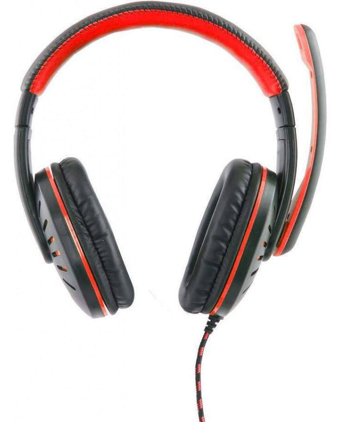 Esperanza Crow Over Ear Gaming Headset με σύνδεση 2x3.5mm Κόκκινο