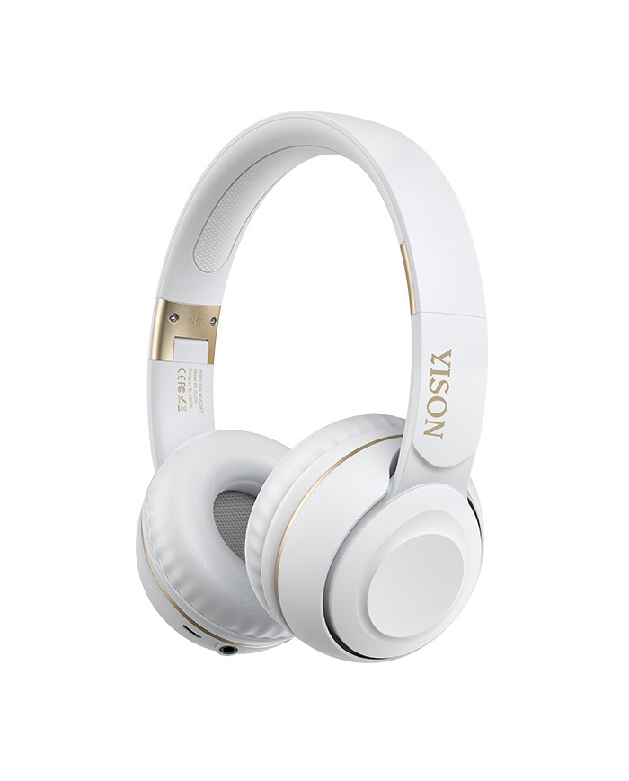 YISON headphones B3, wireless & wired, BT 5.0, λευκά
