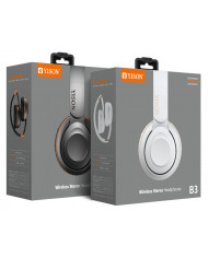 YISON headphones B3, wireless & wired, BT 5.0, λευκά