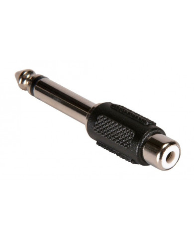 POWERTECH αντάπτορας mono 6.35mm σε RCA  μαύρος,