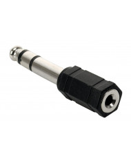 POWERTECH αντάπτορας stereo 3.5mm σε 6.35mm  μαύρος,