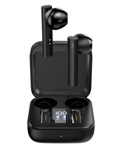 CELEBRAT earphones με θήκη φόρτισης W12, True Wireless, μαύρα CELEBRAT earphones με θήκη φόρτισης W12, True Wireless, μαύρα