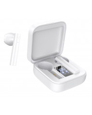 Wireless Hands Free Hoco EW06 True Wireless V5.0 Λευκά με Πλήκτρο Αφής