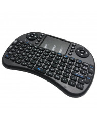 Πληκτρολόγιο και Τηλεχειριστήριο Wireless   για Smartphone, Tablet, PC, και SmartTV Μαύρο Με Φωτιζόμενα πλήκτρα