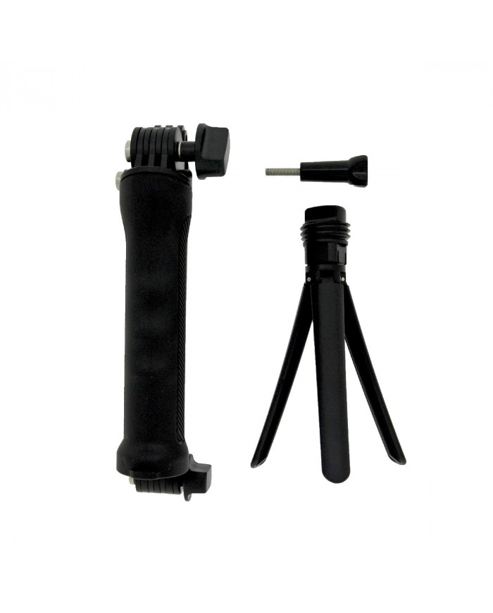 Selfie Stick Monopod LEDISTAR LDX-P4 3-Way για GoPro και Φωτογραφικές Μηχανές Πτυσσόμενο Μαύρο