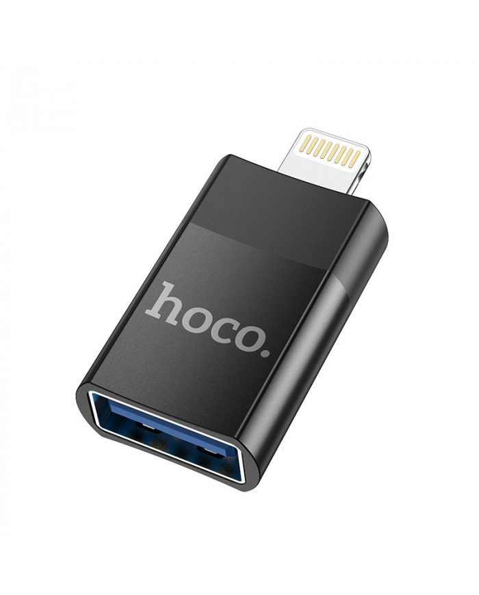 Αντάπτορας Hoco UA17 USB2.0 Lighting σε USB-A Μαύρο