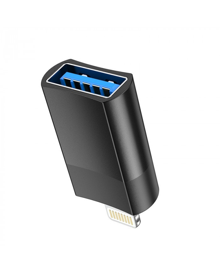 Αντάπτορας Hoco UA17 USB2.0 Lighting σε USB-A Μαύρο