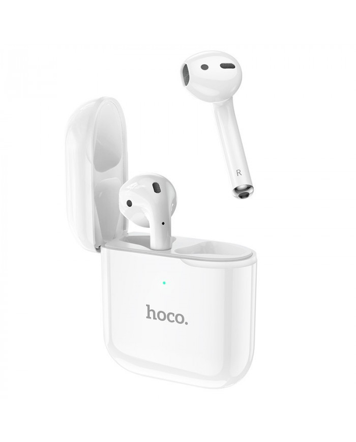 Wireless Hands Free Hoco EW06 True Wireless V5.0 Λευκά με Πλήκτρο Αφής