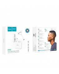 Wireless Hands Free Hoco EW06 True Wireless V5.0 Λευκά με Πλήκτρο Αφής