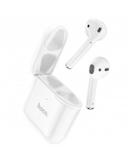 Wireless Hands Free Hoco EW06 True Wireless V5.0 Λευκά με Πλήκτρο Αφής