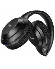 Wireless Ακουστικά Stereo Hoco W30 Fun Μove V5.0 Μαύρα με Μικρόφωνο, υποδοχή Micro SD, AUX & Πλήκτρα Ελέγχου