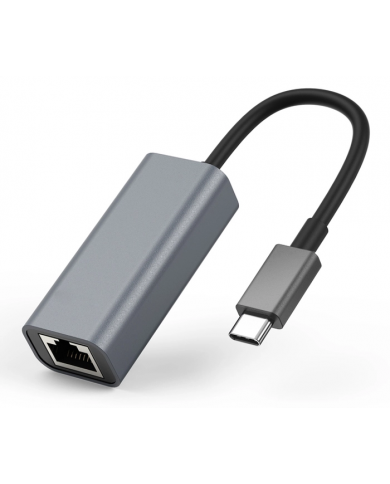 POWERTECH converter USB Type-C σε ethernet RJ45 , 1000M, γκρι POWERTECH converter USB Type-C σε ethernet RJ45 , 1000M, γκρι