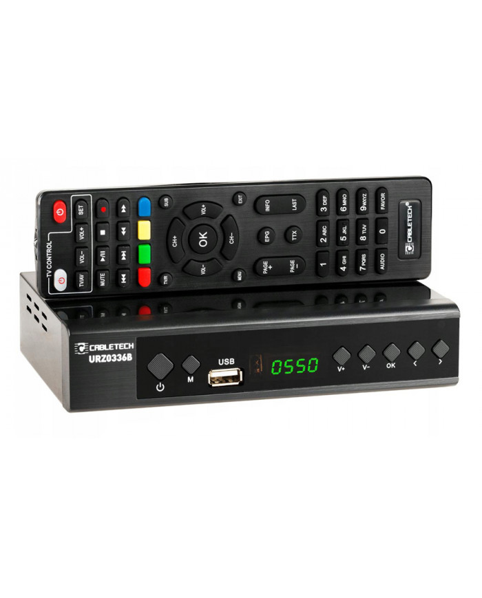 CABLETECH ψηφιακός δέκτης με τηλεχειριστήριο , DVB-T2 HEVC H.265