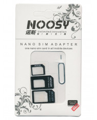 NOOSY Nano SIM & Micro SIM Adapter Set, μαύρο NOOSY Nano SIM & Micro SIM Adapter Set, μαύρο
