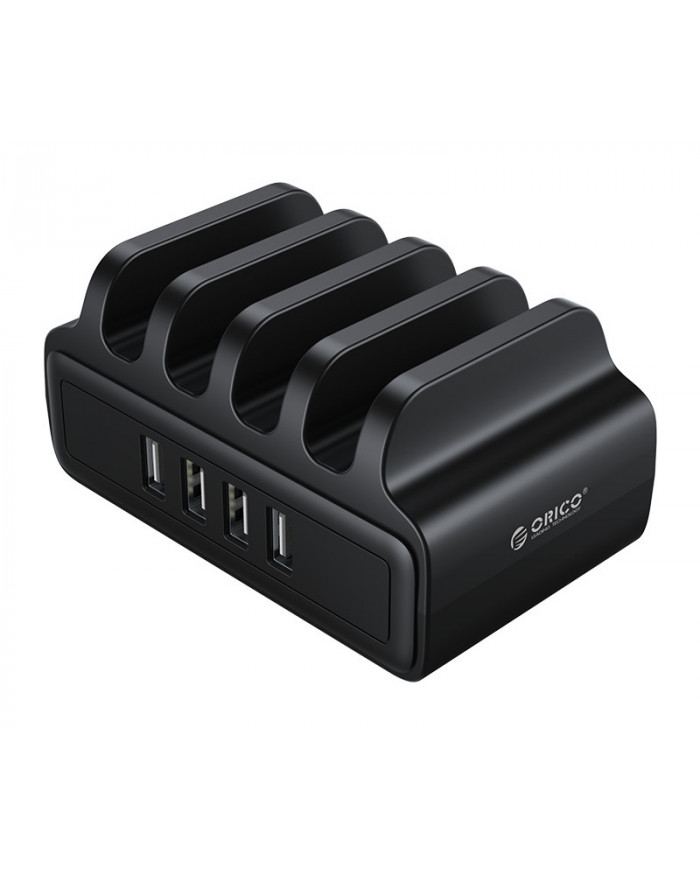 ORICO USB σταθμός φόρτισης , 4x USB, 30W, μαύρος