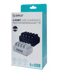 ORICO USB σταθμός φόρτισης , 4x USB, 30W, μαύρος