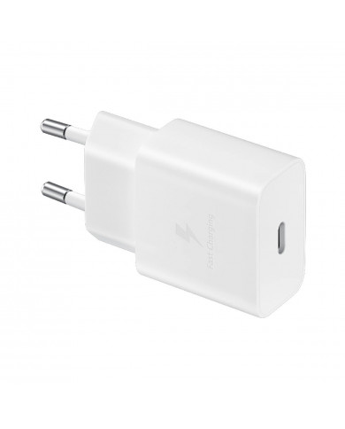 Φορτιστής Ταξιδίου Samsung Fast Charging Original 15W με Καλώδιο USB-C σε USB-C Λευκό Φορτιστής Ταξιδίου Samsung Fast Charging Original 15W με Καλώδιο USB-C σε USB-C Λευκό