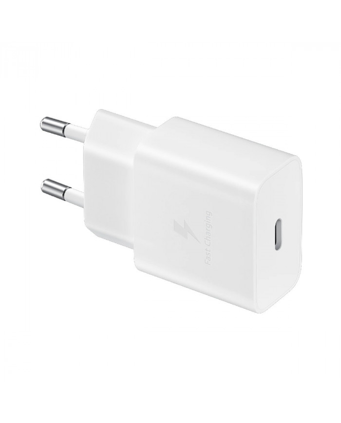 Φορτιστής Ταξιδίου Samsung Fast Charging Original 15W με Καλώδιο USB-C σε USB-C Λευκό