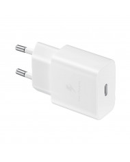 Φορτιστής Ταξιδίου Samsung Fast Charging Original 15W με Καλώδιο USB-C σε USB-C Λευκό