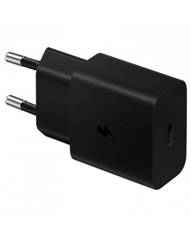 Φορτιστής Ταξιδίου Samsung Fast Charging Original 15W με Καλώδιο USB-C σε USB-C Μαύρο Φορτιστής Ταξιδίου Samsung Fast Charging Original 15W με Καλώδιο USB-C σε USB-C Μαύρο