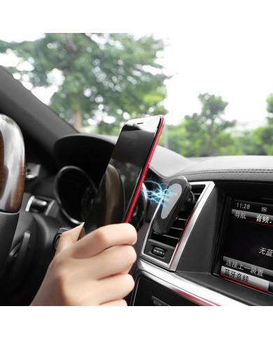 Βάση Στήριξης Αεραγωγού Αυτοκινήτου Hoco CA37 Magnetic Μαύρη - Γκρι