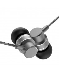 Hands Free Lenovo HF118 Earphones Stereo 3.5mm με Μικρόφωνο και Πλήκτρα Λειτουργίας. Μεταλλικό Μαύρο