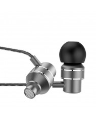 Hands Free Lenovo HF118 Earphones Stereo 3.5mm με Μικρόφωνο και Πλήκτρα Λειτουργίας. Μεταλλικό Μαύρο