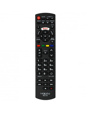 Τηλεχειριστήριο Noozy RC14 για Τηλεοράσεις Panasonic Άμεσης Αντικατάστασης χωρίς Προγραμματισμό Τηλεχειριστήριο Noozy RC14 για Τηλεοράσεις Panasonic Άμεσης Αντικατάστασης χωρίς Προγραμματισμό