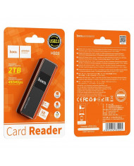Αναγνώστης Κάρτας Μνήμης Hoco HB20 Mindful 2 σε 1 USB 2.0 έως 480Mbps και 2TB για Micro SD και SD Μαύρος Αναγνώστης Κάρτας Μνήμης Hoco HB20 Mindful 2 σε 1 USB 2.0 έως 480Mbps και 2TB για Micro SD και SD Μαύρος