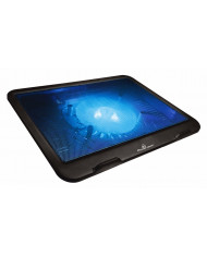 POWERTECH Βάση & ψύξη laptop PT-930, έως 15.6", 2x 125mm fan, LED, μαύρο