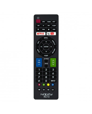 Τηλεχειριστήριο Noozy RC13 για Τηλεοράσεις Sharp Άμεσης Αντικατάστασης χωρίς Προγραμματισμό