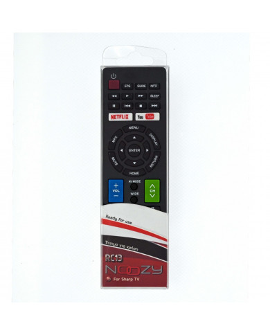 Τηλεχειριστήριο Noozy RC13 για Τηλεοράσεις Sharp Άμεσης Αντικατάστασης χωρίς Προγραμματισμό