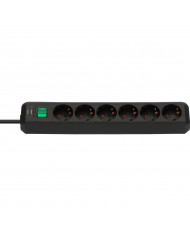 Πολύπριζο Brennenstuhl με 6 Θύρες Εισαγωγής Σούκο και Διακόπτη On/Off Καλώδιο 1.4 μ IP20 Μαύρο