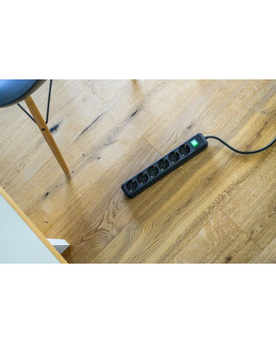 Πολύπριζο Brennenstuhl με 6 Θύρες Εισαγωγής Σούκο και Διακόπτη On/Off Καλώδιο 1.4 μ IP20 Μαύρο