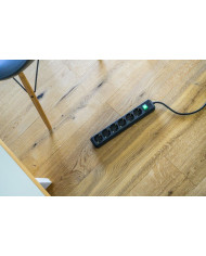 Πολύπριζο Brennenstuhl με 6 Θύρες Εισαγωγής Σούκο και Διακόπτη On/Off Καλώδιο 1.4 μ IP20 Μαύρο