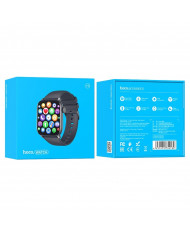 Smartwatch Hoco Y3 IP68 IPS Screen 1.69" 2.5D Glass 220mAh Bluettoth V5.0 Silicon Band Μαύρο