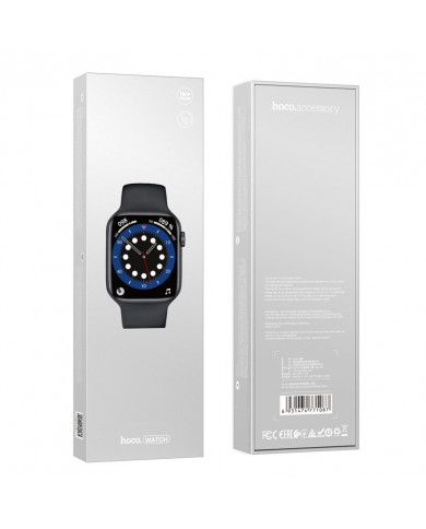 Smartwatch Hoco Y5 Pro IP68 Screen 1.85" TFT 240mAh v5.0 Silicon Band Μαύρο Smartwatch Hoco Y5 Pro IP68 Screen 1.85" TFT 240mAh v5.0 Silicon Band Μαύρο